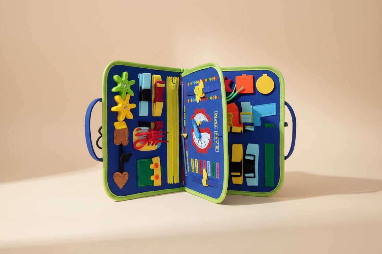 Busy Book - Interaktiv Lärbok för Små Händer