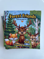 Skogens Vänner - Målarbok för Barn