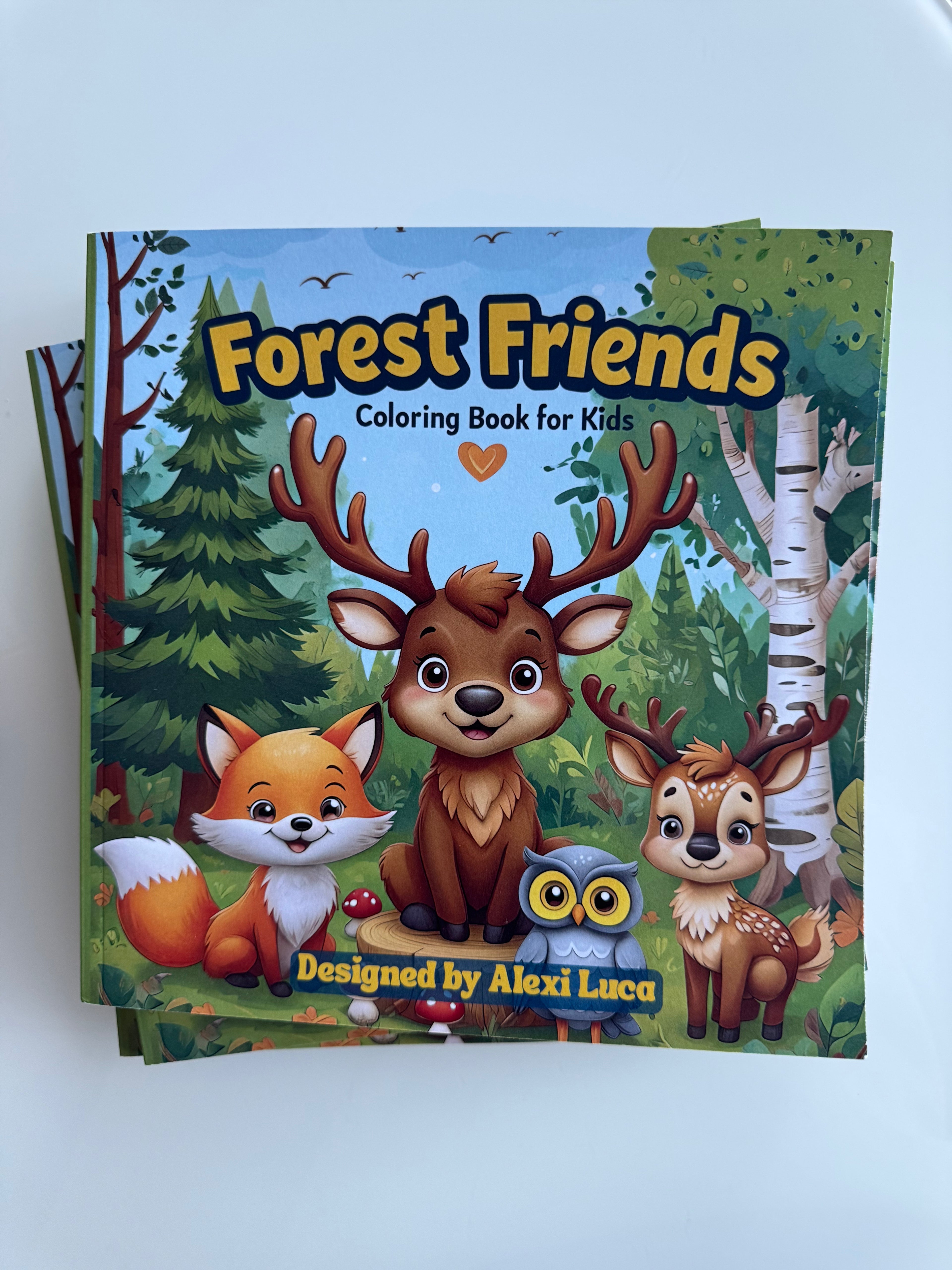 Skogens Vänner - Målarbok för Barn