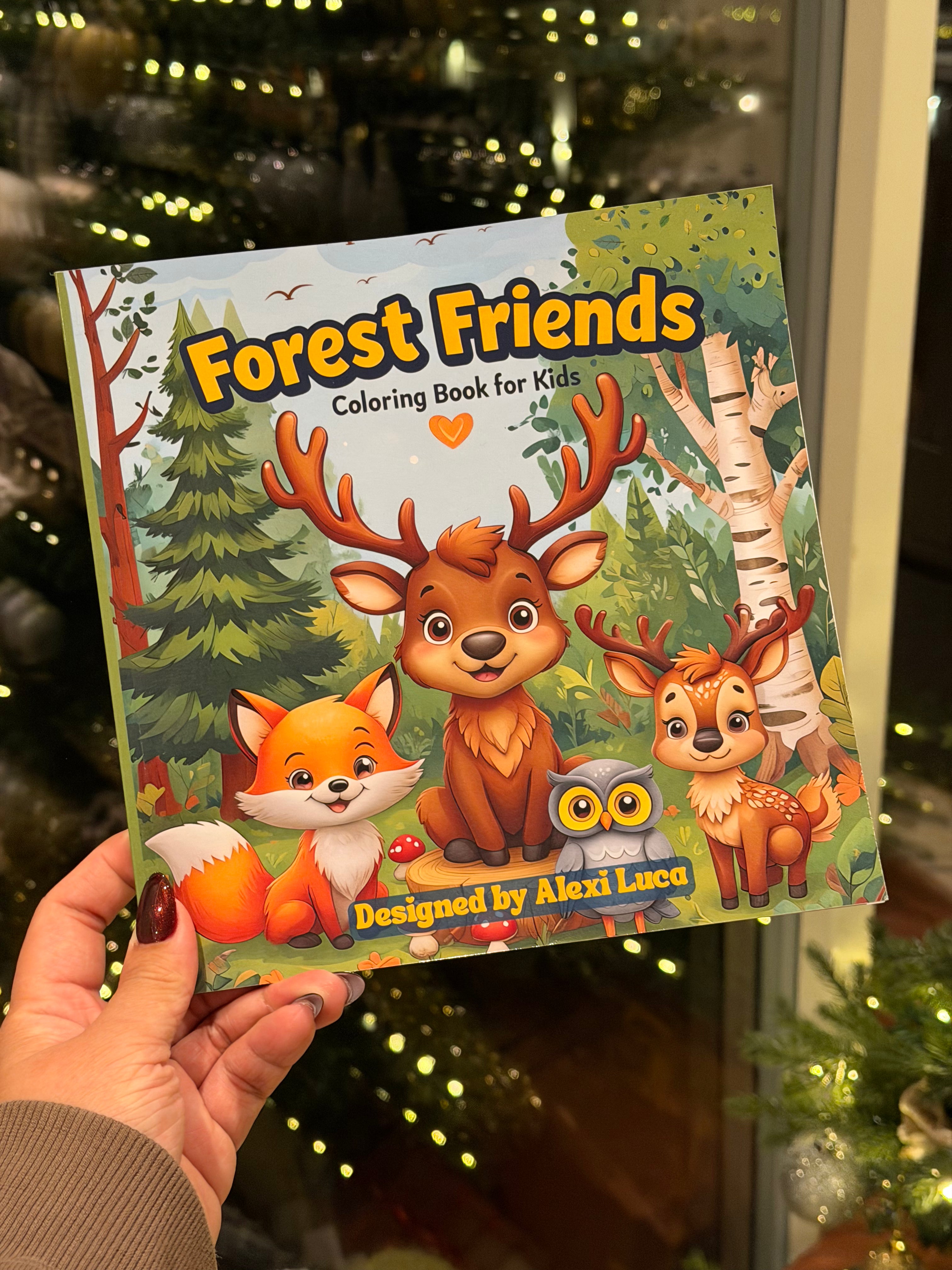 Skogens Vänner - Målarbok för Barn