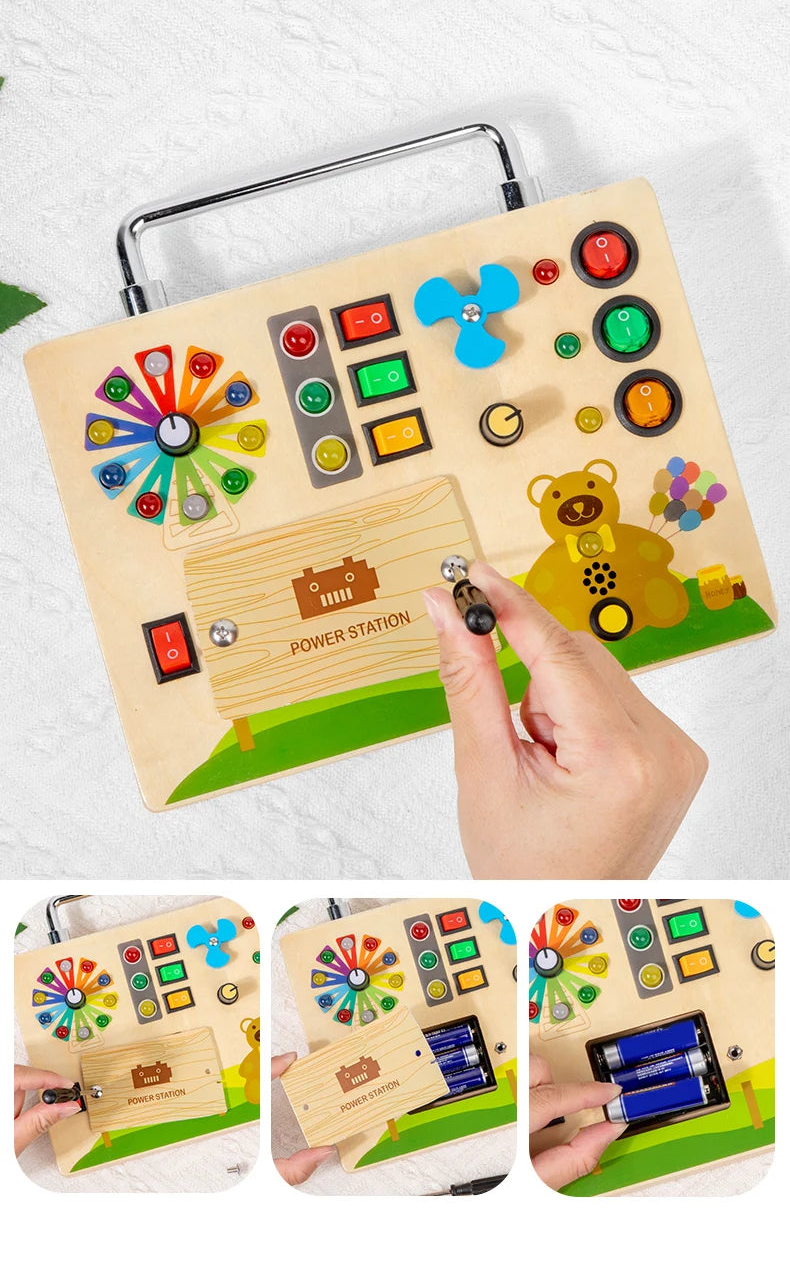 LED Busy Board i Trä