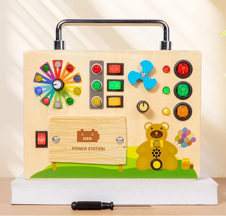 LED Busy Board i Trä