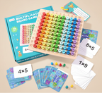 Multiplikationstabell i Trä: Matematikspel för Barn