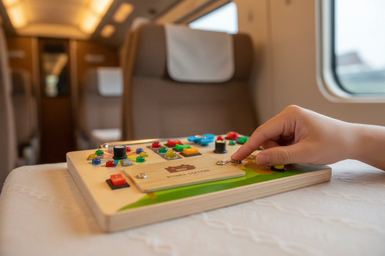 LED Busy Board i Trä