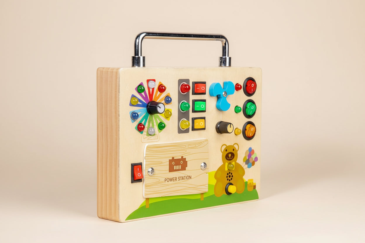 LED Busy Board i Trä