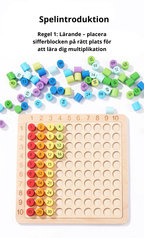 Multiplikationstabell i Trä: Matematikspel för Barn