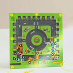 Montessori Magnetiskt Alfabetspel i Trä – Pedagogisk Labyrintleksak